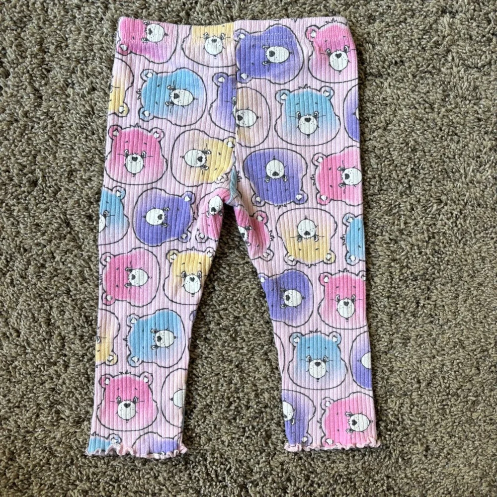 Care Bears Baby Ruffle Sweatshirt and Ribbed Leggings Set Pink 12M